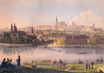 Castello di Praga e una parte del Piccolo Quartiere